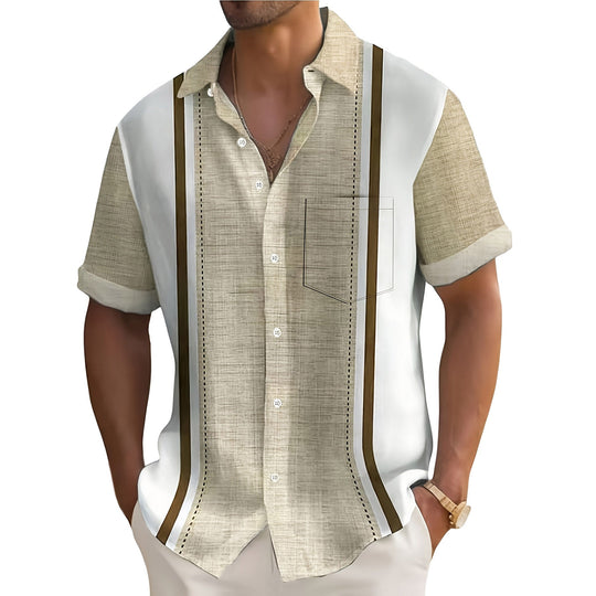 Mike | Chemise de resort rayée