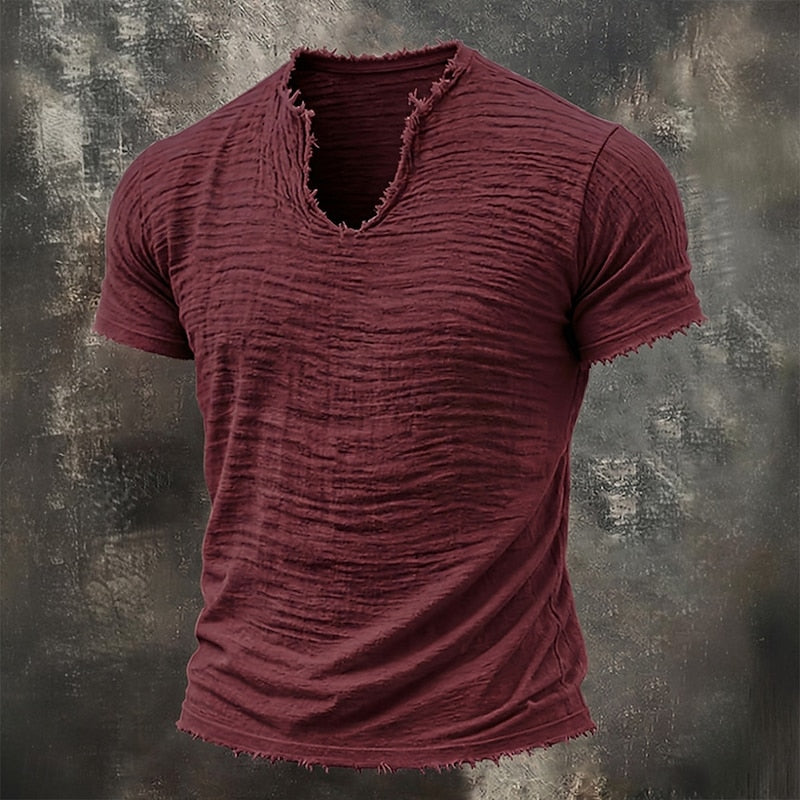 Raphaël | T-shirt Vintage à Col V