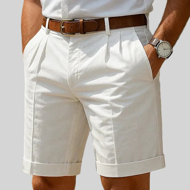 Louis | Short chino plissé d'été