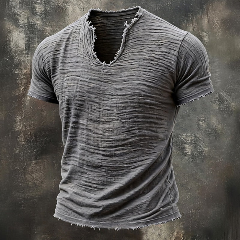 Raphaël | T-shirt Vintage à Col V